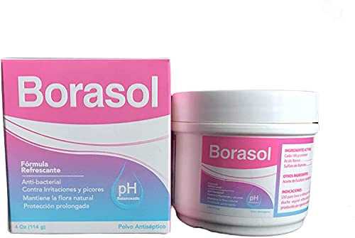 Borasol Antiseptic Powder Refreshing Deodorant and Vaginal Wash 4 OZ FQQF