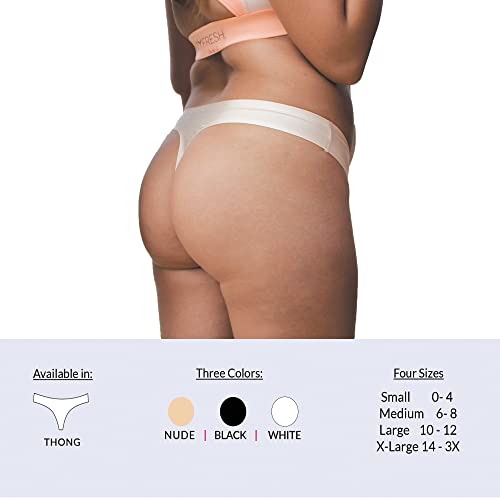 to-Go Panty Kit Includes 4 Items Seamless Thong Underwear Fresh Wipe Pantyliner & Washbag Travel Panty Fresh