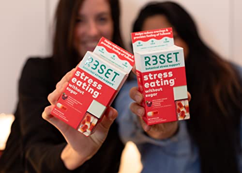 R3SET Stress Eating Daily Supplement Capsules – Apple Cinnamon – 28ct R3SET