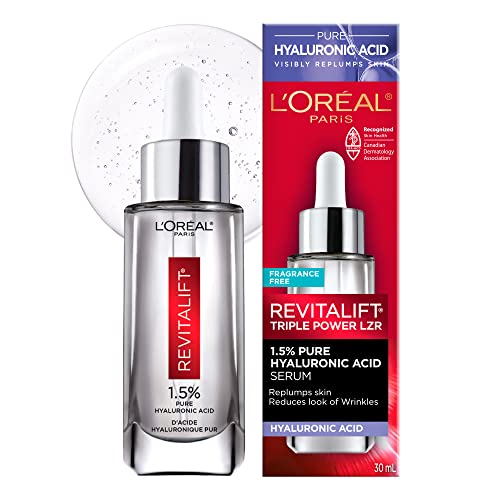 L'Oreal Paris Revitalift 1.5% Pure Hyaluronic Acid Face Serum, Hydrate & Reduce L’Oréal Paris
