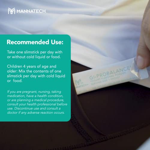 Mannatech Prebiotics and Probiotics, 30 Slimsticks, Yogurt Flavor, GI-ProBalance w/MannaBiotic Blend Mannatech