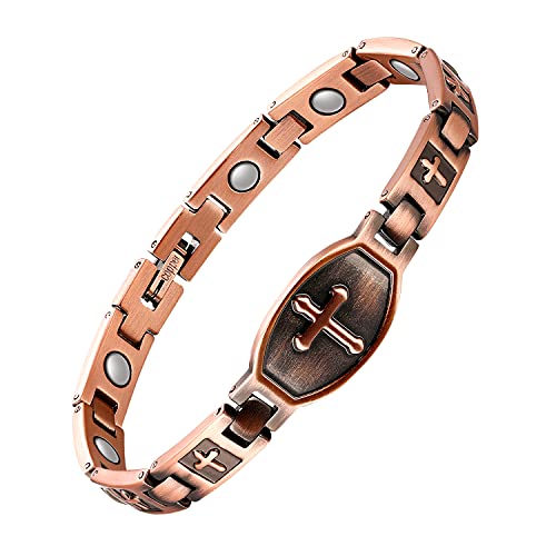 Jecanori Copper Bracelets for Women,Classic Magnetic Copper Bracelet,Valentine's Day 