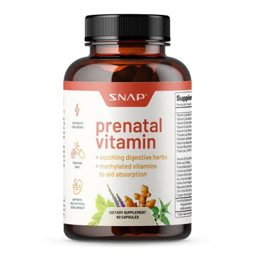 Snap Supplements Prenatal Vitamin with Iron, Vitamin B12, Folic Acid, Botanical Blend