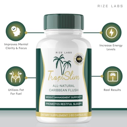 rize labs (5 Pack Tropislim Weight Loss Supplement, Tropislim Capsules for Total Body rize labs