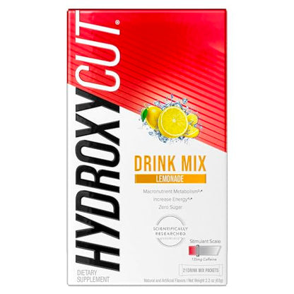 Hydroxycut Drink Mix Weight Loss Supplements, Lemonade, 21 Count (Pack of 1)