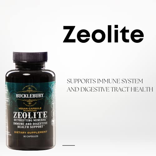 BUCKLEBURY Zeolite Micronized Smart Mineral Capsules - Supports Detox, Immune BUCKLEBURY