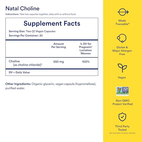 Ritual Natal Choline Supplements: Supports Baby’s Cognitive Function When Taken During Pregnancy Ritual