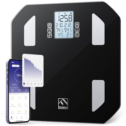 FITINDEX Smart Scale, FSA HSA Eligible Scale for Body Weight, Body Fat Scale with All-in-one