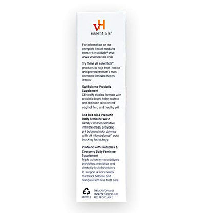 vH essentials Vitamin C Vaginal Tablet | Boric Acid Suppository Alternative | Supports Healthy pH and Eliminates