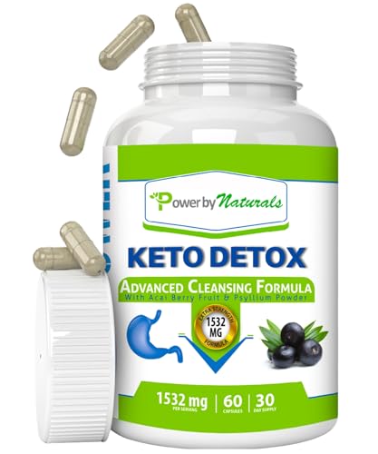 Power By Naturals Keto Colon Cleanser & Detox - Rapid Weight Loss Pills, Gut Health