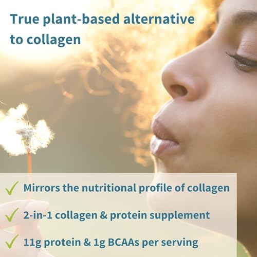 Vegan Collagen Powder, Natural Vanilla Flavour, Plant-Based Peptide Protein Supplement Igennus Healthcare Nutrition
