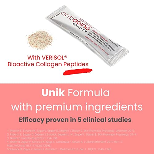 Unik Antiaging Beauty | Hydrolysed Collagen VERISOL (5 Clinical Studies) with Hyaluronic Acid UN 1K HEALTH & NUTRITION