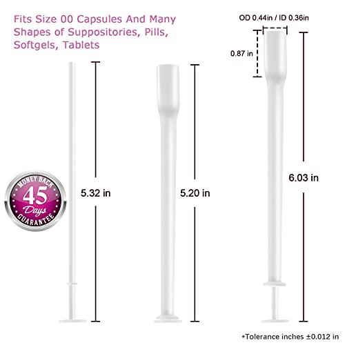 Nieteyrue 20-Packs Suppository Applicators for Women, Disposable, Individually Wrapped Nieteyrue