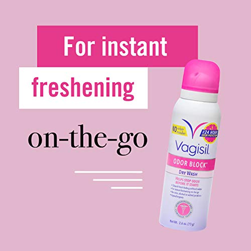 Vagisil Odor Block Multipack for Women, Daily Intimate wash, 20 Feminine Wipes, and Dry Wash Vagisil