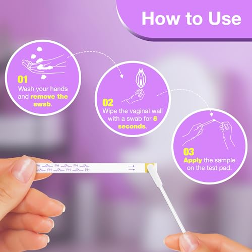 Easy@Home Vaginal pH Test -10 Strips | BV Test Kit at Home for Women | Yeast Infection Test + pH Balance Easy@Home