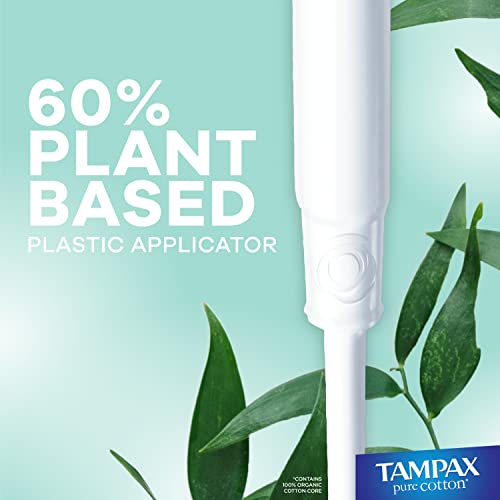 TAMPAX Pure 100% Organic Cotton Core Super Absorbency Tampons - 24 ct Tampax