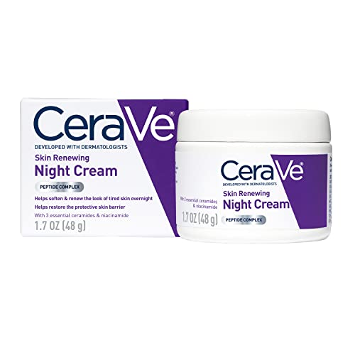 CeraVe Skin Renewing Night Cream | Niacinamide, Peptide Complex