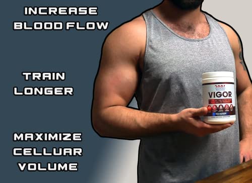 Leviathan Wellness Vigor - Stimulant Free, Nitric Oxide Boosting Pre-Workout Powder