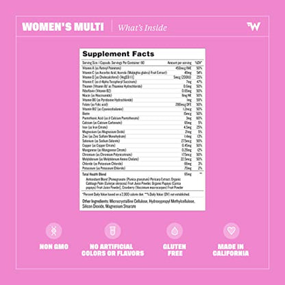Health By Habit Womens Multi Supplement (60 Capsules) - 23 Essential Vitamins