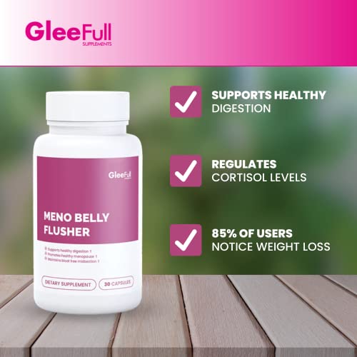 GleeFull Meno Belly Flusher - Menopause Supplements for Women - Hormone Balance GLEEFULL SUPPS