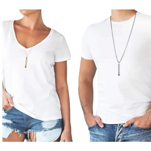 Mariscal Anxiety Breathing Necklace - Rose Gold Anti Anxiety Necklace Breathing for Women and Men