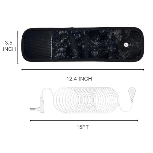 LOYDBDT Grounding Wrist Strap,Patterned Grounding Wristband,Unique Air Holes and Conductive Silver LOYDBDT