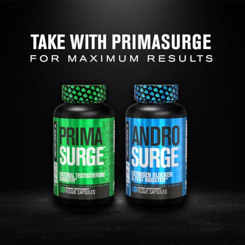 Jacked Factory Androsurge Estrogen Blocker & Testosterone Booster for Men -Grade Anti Jacked Factory
