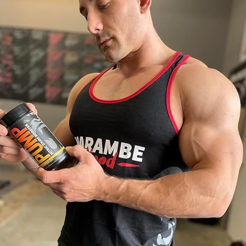 Harambe Pump - Nitric Oxide Supplement with Nitrosigine, S7, and BioPerine - Best Pre Workout Pump Pills - Top Vasodilator & NO Booster -
