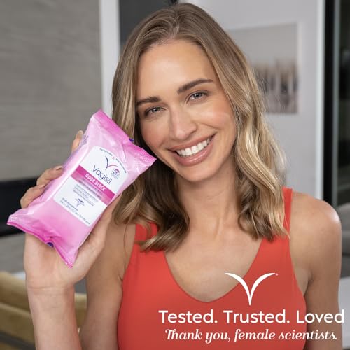 Vagisil Odor Block Daily Freshening Wipes for Feminine Hygiene in Resealable Pouch Vagisil