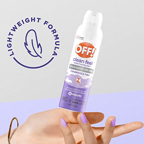 OFF! Clean Feel Insect Repellent Aerosol with 20% Picaridin, Bug Spray OFF!