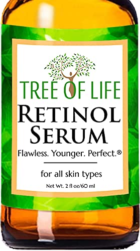 Tree of Life Retinol Serum for Face w/Hydrating Hyaluronic Acid for Wrinkle Soothing