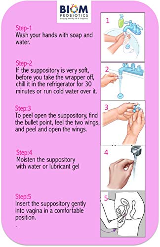 Biom Probiotics Prebiotics Boric acid Suppositories . Feminine Health Probiotic for Infections Biom Probiotics