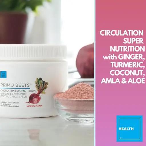 Consult Health Primo Beets Beet Root Powder Drink Mix with Nitrates - Supports Circulation - Beet Root Powder Drink Mix Trio - Cherry, Blueberry and Strawberry Lemonade 6.5 oz (3Pack)