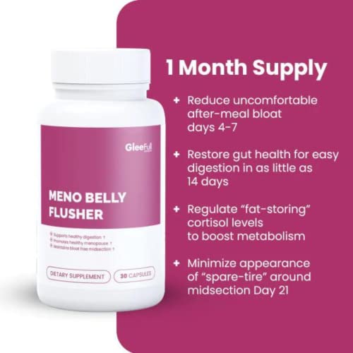 GleeFull Meno Belly Flusher - Menopause Supplements for Women - Hormone Balance GLEEFULL SUPPS