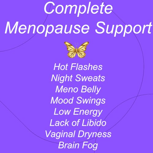 Complete Menopause Support - Natural Menopause Relief for Meno Belly Hot Flashes Night Sweats Senshi Nutrition