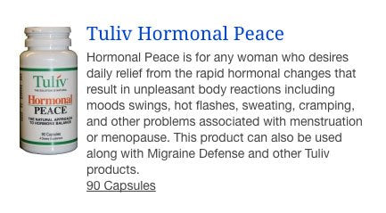 Tuliv Hormonal Peace for Relief of Menopause Symptoms Tuliv Hormonal Peace