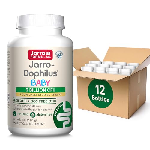 Jarrow Formulas Baby’s Jarro-Dophilus + GOS Supplement - 3 Billion CFU Per Serving - Multi-Strain