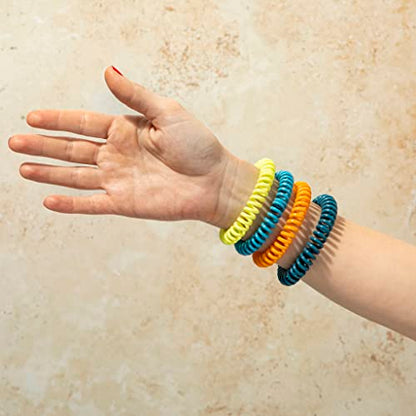 Cliganic 25 Pack Mosquito Repellent Bracelets, DEET-Free Bands, Individ