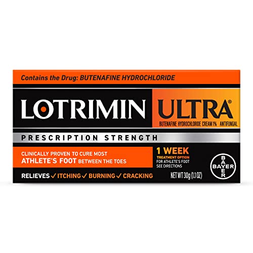 Lotrimin Ultra 1 Week Athlete's Foot Treatment - Antifungal Cream, 30 Gram