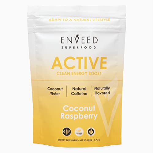 ENVEED SUPERFOOD Active | Natural Caffeine and Adaptogen Pre Workout Powder