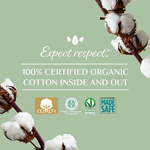 Organyc 100% Certified Organic Cotton Folded Panty Liner, Ultra Thin, Light Flow, 24 Count Organyc