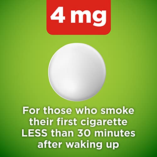 Amazon Basic Care Nicotine Polacrilex Lozenges, 4 mg, Mint Flavor Amazon Basic Care