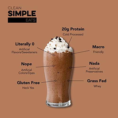 Clean Simple Eats Chocolate Brownie Batter Whey Protein Powder, Natural Sweetened Clean Simple Eats