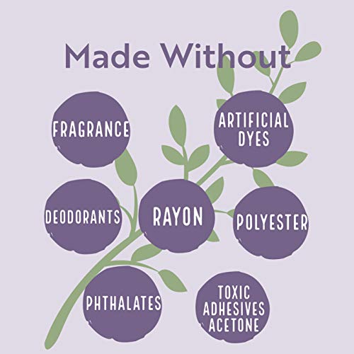 Claene Organic Cotton Cover Pads, Menstrual Large&Overnight Pads for Women, Unscented, Breathable CLAENE