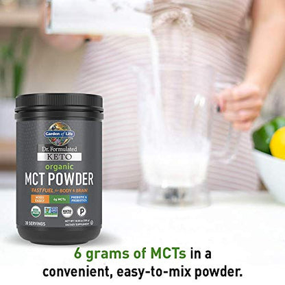 Garden of Life Dr. Formulated Keto Organic MCT Powder - 30 Servings, 6g MCTs