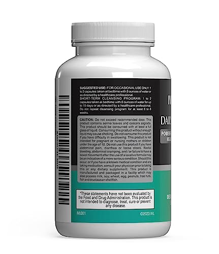 IVL - Daily Cleanse Herbal Colon Health Formula - Detoxification, Probiotic, Digestive Support IVL