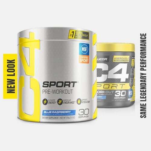 Cellucor C4 Sport Pre Workout Powder Blue Raspberry - Pre Workout Energy with Creatine