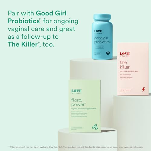 Love Wellness Vaginal Probiotic Suppositories, Flora Power | Fast-Acting