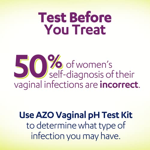 AZO Vaginal pH Test Kit, Clinically-Tested Vaginal Infection Test Kit, Fast & Accurate Results AZO