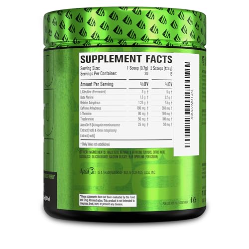 NITROSURGE Pre Workout Supplement - Energy Booster, Instant Strength Gains Jacked Factory